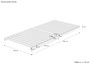 Besonders stabiler metallfreier Lattenrost Extra Fichte/Tanne mit 21 Leisten V-70.97