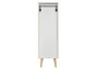 Halbhoher Badschrank helles grau/taupe wahlweise mit oder ohne F��e in Eiche V-90.59-02HH