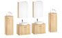 Badezimmerm�bel-Set Spiegelschrank Waschtisch Schrank Eiche Dekor V-90.59-03