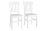 Klassischer wei�er Holzstuhl aus massiver Kiefer V-90.71-27W 