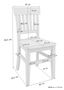 Klassischer wei�er Holzstuhl aus massiver Kiefer V-90.71-27W 