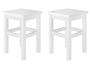 Holzhocker Sitzhocker ohne Lehne in Kiefer natur oder wei V-90.71-41
