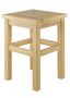 Holzhocker Sitzhocker ohne Lehne in Kiefer natur oder wei V-90.71-41