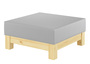 Gem�tlicher gepolsterter Hocker f�r Schlaf- und Wohnzimmer in w�hlbarer Farbe V-90.71-43