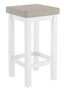 Holzhocker Barhocker mit verschiedenen Polsterfarben 60 cm hoch Kiefer wei� V-90.71-44WP