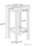 Holzhocker Barhocker mit verschiedenen Polsterfarben 60 cm hoch Kiefer wei� V-90.71-44WP