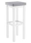 Klassischer Barhocker mit verschiedenen Polsterfarben 80 cm hoch Kiefer wei� V-90.71-45WP
