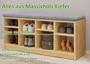 Schuhregal Schuhbank Kiefer massiv in zwei Gr��en 110 oder 83 cm V-90.80-03