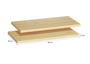 Regalboden als Zubeh�r f�r unsere 60 cm breiten Regale in natur V-90.82-41Boden56