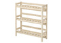 Kombiregal breit Vorratsregal, Kistenregal, Lagerregal aus Massivholz V-90.81-03
