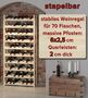 Weinregal Holzregal f�r Flaschen stapelbar V-90.81-04