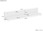 Wandablage Regal Ablage aus Buche L�nge w�hlbar V-90.84-54