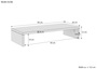 TV-Erh�hung Holzablage Monitorst�nder Buche optionale Breite V-90.84-55