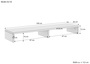 TV-Erh�hung Holzablage Monitorst�nder Buche optionale Breite V-90.84-55