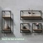 platzsparendes Wandregal small mit schwarzem Rahmen, verschiedene Farben w�hlbar