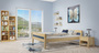 Massivholzbett Kiefer 160x200 mit w�hlbarem Farbpolster V-60.52-16oR