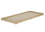 Futonbett G�stebett niedriges, schmales Einzelbett 80x200 Esche ge�lt V-60.47E-08