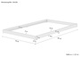 Loftbett Futon extra niedriges Bodenbett 120x200 Esche ge�lt V-60.47E-12