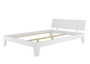 Wei�es Doppelbett in �berl�nge 160x220 Bettgestell Holzbett Massivholz Kiefer Wei� V-60.54-16-220W