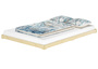 Extra niedriges Doppelbett 180x200 platzsparendes Loftbett Fichte Tanne ge�lt V-60.47-18