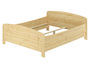 �berlanges Echtholzbett 200x220 mit hoher Sitzkante Kiefer V-60.44-20-220