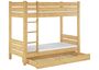 Teilbares Etagenbett 90x200 Kiefer Massiv Nische 100 Zubeh�r w�hlbar V-60.16-09 T100