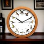 Wanduhr mit 12 original Vogelstimmen und automatischer Nachtabschaltung