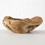 FeineHeimat Dekoschale aus Teak Holz natur  ca. 25 cm Durchmesser handgefertigt
