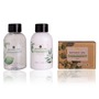 BOTANIC SPA Badeset mit Holzeimer - Duschgel, Bodylotion & Seife im Geschenkset