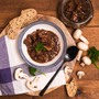 D�rrr�hrsdorfer Fleisch- u. Wurstwaren  Schweinegulasch mit Champignons im Glas