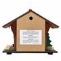 Original Wetterstation Bayern: Holz, Made in Germany, 12 cm, Mit Thermometer