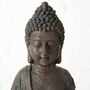 Erwecke Spiritualit�t im Garten: FeineHeimat Buddha Figur mit Windlicht, 44 cm