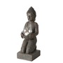 Erwecke Spiritualit�t im Garten: FeineHeimat Buddha Figur mit Windlicht, 44 cm