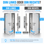 Tandemschloss PZ/W 32 + 65 / 72 / 9 - mit H�lse 9/8 - f�r Einschwei�kasten - 40 mm Profil