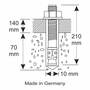 Bolzenanker, Schwerlastanker, Keilanker verzinkt, mit Zulassung, ETA, Option 1