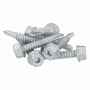 SCREW REBEL Sechskant-Bohrschraube SW10 + TX25 - Ru verzinkt - mit Bremsrippen - Bohrleistung 6 mm - �hnlich DIN 7504
