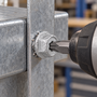 SCREW REBEL Sechskant-Bohrschraube SW10 + TX25 - Ru verzinkt - mit Bremsrippen - Bohrleistung 6 mm - �hnlich DIN 7504