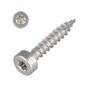 Terrassen-Gleiter-Schrauben (Klemmschrauben) Edelstahl C1 geh�rtet - 4,2 x 24 mm - TX20 - f�r Abstandshalter & Distanzleisten - 100 St�ck