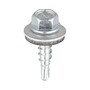 Blech-Verbinder-Schraube 4,8 x 20 mm - verzinkt - mit EPDM-Dichtscheibe  14 mm - Sechskant SW8 - ETA-Zulassung