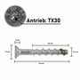 Betonschraube Edelstahl A4 - Senkkopf TX30 - ETA Option 1 - f�r gerissenen & ungerissenen Beton