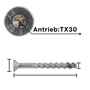 Betonschraube Edelstahl A4 - Senkkopf TX30 - ETA Option 1 - f�r gerissenen & ungerissenen Beton