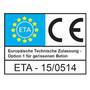 Betonschraube Edelstahl A4 - Senkkopf TX30 - ETA Option 1 - f�r gerissenen & ungerissenen Beton