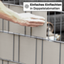 Zaun-Sichtschutzstreifen aus PP - 252x19 cm f�r Doppelstabmattenz�une, Windschutz