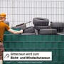 Zaun-Sichtschutzstreifen aus PP - 252x19 cm f�r Doppelstabmattenz�une, Windschutz