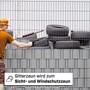 Zaun-Sichtschutzstreifen aus PP - 252x19 cm f�r Doppelstabmattenz�une, Windschutz