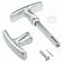 Garagentorgriff-Set ergonomisch Aluminium F1 - T-Griff und Innengriff