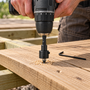 Bohrer-Senker-Satz 5 mm - mit drehgelagertem Tiefenanschlag - Senker  12 mm - 60- - f�r Terrassenschrauben