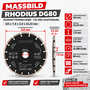 Rhodius Diamanttrennscheibe DG80 - Concrete Beton Universal - 115-125-230mm