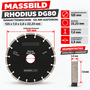 Rhodius Diamanttrennscheibe DG80 - Concrete Beton Universal - 115-125-230mm
