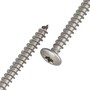 T�rbandschraube mit Rundkopf - TX30 Antrieb - Edelstahl A2 - Vollgewinde